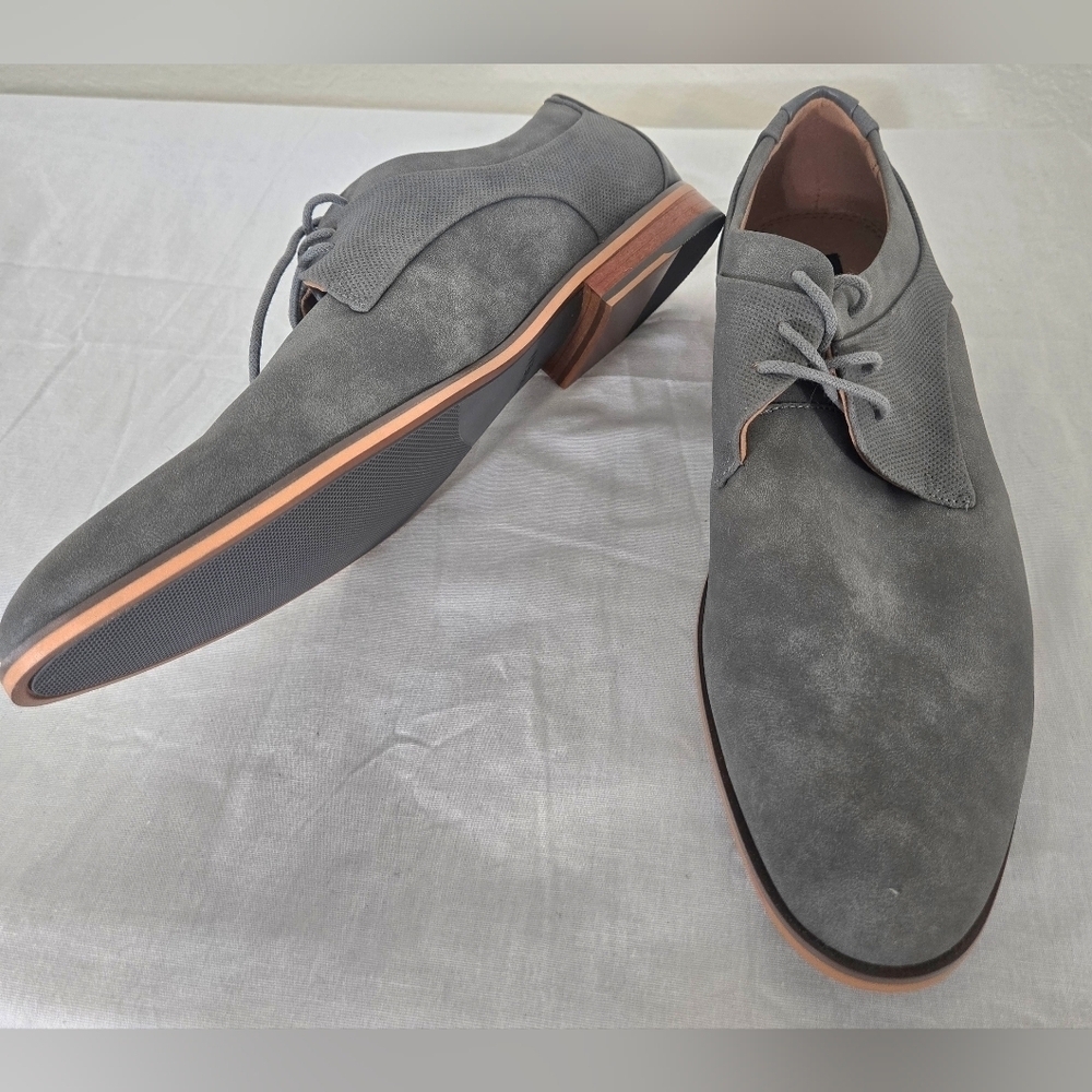 *NWOT* Madden Men's Gray Lace-Up Oxford Shoes Office Work Event Casual, size 9M